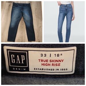Two for one bundle GAP Women's True Skinny High Rise Jeans - Blue